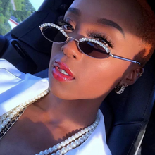 Load image into Gallery viewer, Round Sunglasses with Rhinestones