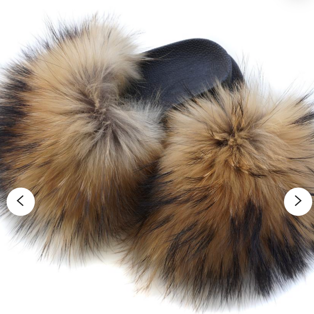 Raccoon Fur Sliders