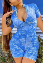 Load image into Gallery viewer, Tie dye blue Jumpsuit