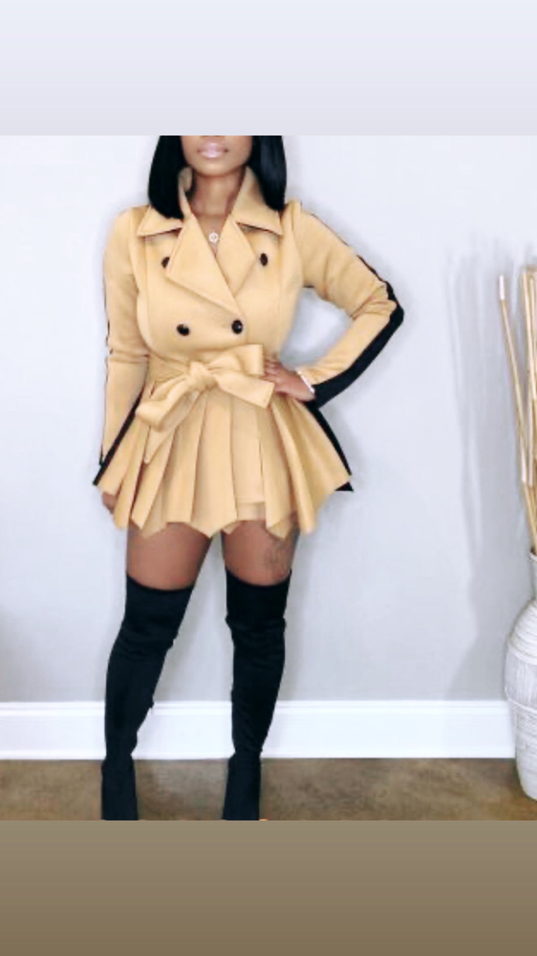 Two tone jacket black in the back