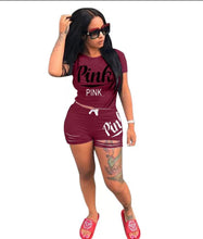 Load image into Gallery viewer, Two piece pink set