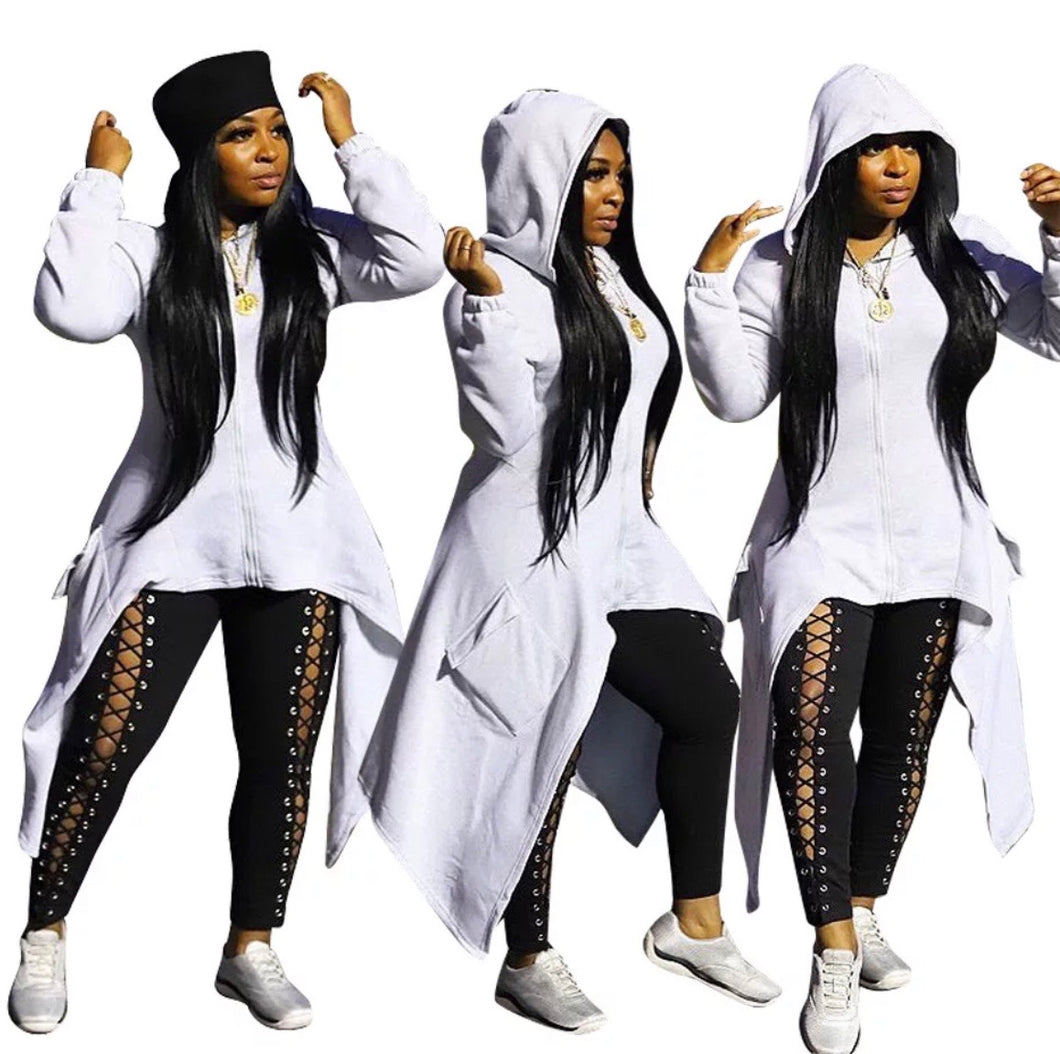 Winter butterfly tale hoodie dress coats