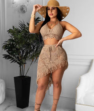 Load image into Gallery viewer, Two piece swimsuit cover up